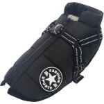 Manteau d'hiver impermable avec harnais pour chien veste costume chaud vtements chiot animaux gilet ...