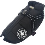 Manteau d'hiver imperm�able avec harnais pour chien veste costume chaud v�tements chiot animaux gilet ...