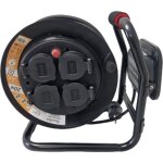 Manutan - jamais utilise] enrouleur de cble lectrique ergonomique 20m avec projecteur et 4 prises - ...