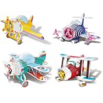 Maquette 3d d'un biplan en carton - kit de montage biplan � monter soi - m�me