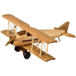 Maquette d'avion vintage en bois, ornement � suspendre pour la d�coration de chambre de gar�on