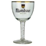 Maredsous - lot de 2 verres � bi�re 25 cl - officiels belgique