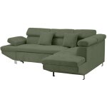 Bestmobilier - margaux - canap d'angle droit 5 places convertible avec coffre et ttires rglables ...