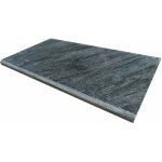 Stone by stone - margelle 3cm quartzite - grey java - 33x60x3cm bord rond - vieilli - vendu à l'unité ... Stone by stone - margelle 3cm quartzite - grey java - 33x60x3cm bord rond - vieilli - vendu à l'unité ...