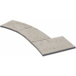 Stone by stone - margelle 5cm travertin 1er choix - mix beige - 33x61x5cm bord rond - vieilli - vendu ...