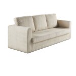 Bestmobilier - marilia - canap� 3 places - convertible d�plimousse - en velours c�tel�