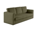 Bestmobilier ? canap� convertible 3 places en velours c�tel� ? fonction d�plimousse ? couchage occasionnel ...