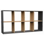 Marion - tagre modulable 8 cubes - bibliothque 8 cases - 147x30x75 cm - meuble de rangement