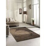 The carpet - marla tapis salon moderne épais effet relief marron, 160 x 230 cm The carpet - marla tapis salon moderne épais effet relief marron, 160 x 230 cm