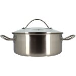 Menastyl - marmite en acier inoxydable 24 cm, professionnel