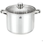 Marmite - avizar - faitout 22cm - inoxydable - couvercle en verre - 7. 2l