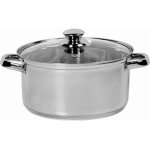 Marmite avec couvercle 24 cm en acier inoxydable