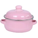 Marmite maille robuste avec couvercle et deux poignes, compatible four / induction, idale soupes ...