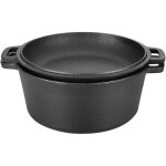 Marmite en fonte cocotte a pain pr�saisonn� couvercle de adapt� au four et � tous les types de cuisson ...