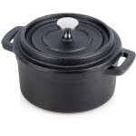 Marmite en fonte, cocotte, plateau de service, plat de cuisson, 250 ml