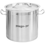 Marmite haute avec couvercle mega - m pro 12l diam. 25 cm x h 25 cm n