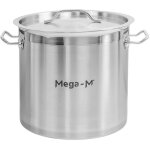 Marmite haute avec couvercle mega - m pro 17l diam. 28 cm x h 28 cm n