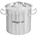 Marmite haute avec couvercle mega - m pro 6l diam. 20 cm x h 20 cm n