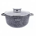 Marmite avec rev�tement en marbre 3, 3 l 22 cm klausberg kb - 7521