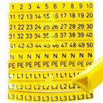 Marqueur de c�ble oz - 1 1 - 50 l1 l2 l3 n pe 100 pcs