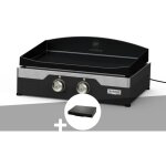 Le marquier - plancha lectrique allure 260 duo 60 x 40 cm + couvercle
