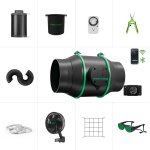 Mars hydro - kit de ventilateur complet ifresh de 6 pouces pour tente de culture int�rieure - pack de ...