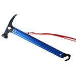 Marteau de camping avec crochet, 30cm marteau de tente en aluminium maillet de camping en plein air marteau ...