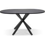 Frankystar - marui big - table à manger ovale en bois et métal avec pied central kiso 180x100 cm - bois ... Frankystar - marui big - table à manger ovale en bois et métal avec pied central kiso 180x100 cm - bois ...