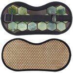 Masque pour les yeux en jade naturel et germanium, thrapie magntique, masque pour les yeux pour le ...