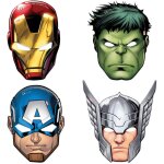 Masques en papier avengers, lot de 6