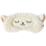 Masque de sommeil mignon en soie et peluche 100% naturelles, doux pour la peau et respirant, avec bandeau ...