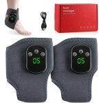 Massage pieds, 2pc appareil de masseur 3 en 1 masseur pied �lectrique chauffant, masseur de cheville ...
