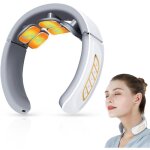 Masseur cervical, 6 ttes massage cou portable avec thrapie thermique  42c, 6 modes de d'impulsion ...