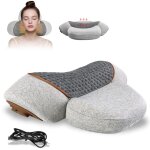 Masseur cervical avec chauffage, 2025 oreiller de massage chauffant pour le cou avec vibration, masseur ...