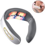 Masseur cervical chauffant mains libres - 6 modes 9 niveaux - simulation massage main - soulagement des ...