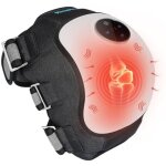 [jamais utilis] masseur de genoux chauffant sans fil, 3 niveaux de vibration et pression d'air, chaleur ...