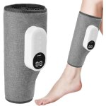 Masseur de jambes chauffant ? appareil de massage pieds et mollets sans fil, pression d?air relaxante, ...