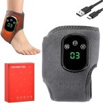 Masseur pieds 3 en 1, massage pieds �lectrique chauffant, 3 modes de vibration et 5 niveaux de chauffe, ...