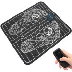 Masseur de pied �lectrique, machine de stimulateur musculaire de circulation de pied de tapis de masseur ...