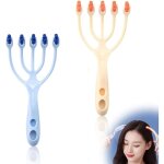 Masseur de tte 2 pices, masseur de cuir chevelu pour masseur, grattoir de cuir chevelu relaxant, stimulation ...