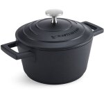 Masterclass 16 cm cocotte avec couvercle, fonte d'aluminium lgre, va au four et sur la plaque  induction, ...