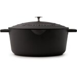Masterclass cocotte ovale en fonte d'aluminium antiadhsive avec couvercle filtrant, de la plaque au ...