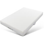Matelas 140�200 cm en mousse, �paisseur 20 cm, r�versible, pour 2 personnes, avec poign�es et housse ...