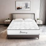 Matelas 140 x 190 cm, �paisseur 28 cm - matelas hybride avec soutien lombaire et des hanches renforc� ...