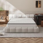 Matelas 140 x 190cm stanew, mousse 25 cm et mousse a m�moire matelas, fermet� moyenne, hypoallerg�nique, ...