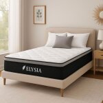 Matelas 140x190 cm - elysia ? mousse m�moire de forme ? 25 cm ? soutien 7 zones ? hypoallerg�nique ? ...