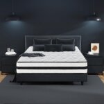 Matelas 140x190 cm tr�s �pais 25cm yidatong hybride ressorts ensach�s mousse � m�moire de forme latex, ...