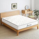 Matelas 140x190 cm, �paisseur 24 cm, matelas � ressorts ensach�s, 7 zones, hypoallerg�nique, respirant, ...