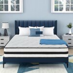 Matelas 140x190 cm, �paisseur 26 cm. ressorts ensach�s + mousse m�moire de forme, 7 zones, hypoallerg�nique, ...