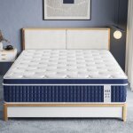 Matelas 140x190 cm inre paisseur 30 cm, ressorts ensach�s, confort ferme, certifi� oeko - tex, 7 zones ...